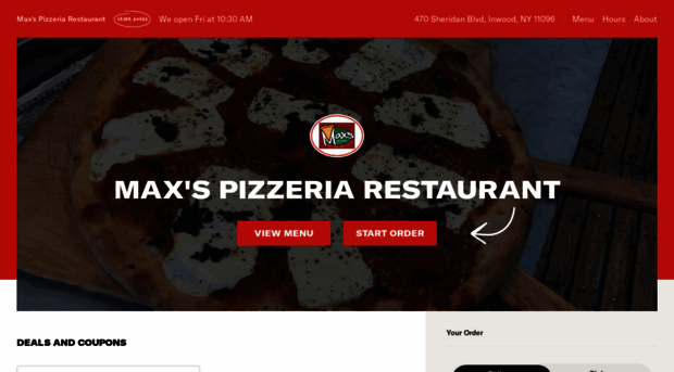 maxspizzeriarestaurant.com