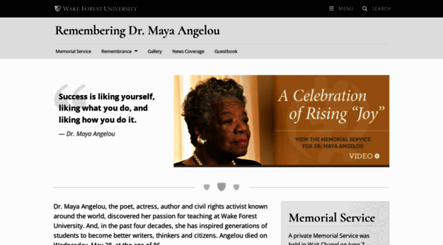 mayaangelou.wfu.edu