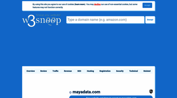 mayadata.com.w3snoop.com