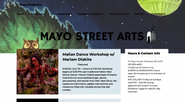 mayostreetarts.org