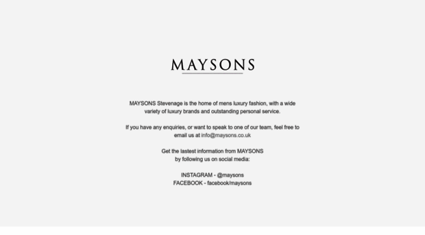 maysons.co.uk