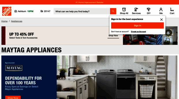 maytag.homedepot.com