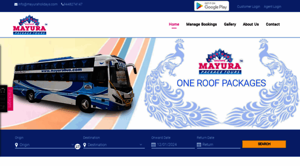 mayurabus.com