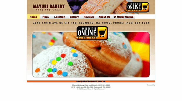 mayuribakerycafechaat.com