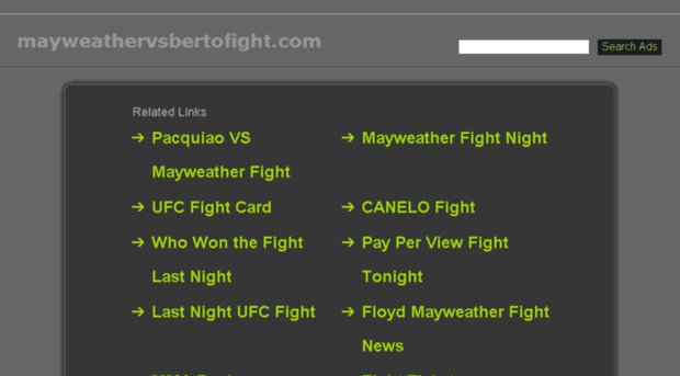 mayweathervsbertofight.com