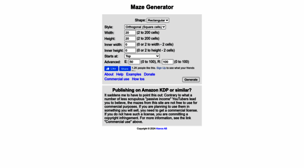 mazegenerator.se