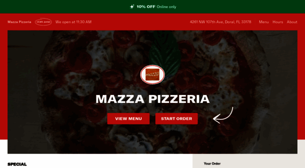 mazzapizzeriamenu.com