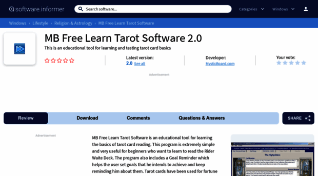 mb-free-learn-tarot-software.software.informer.com