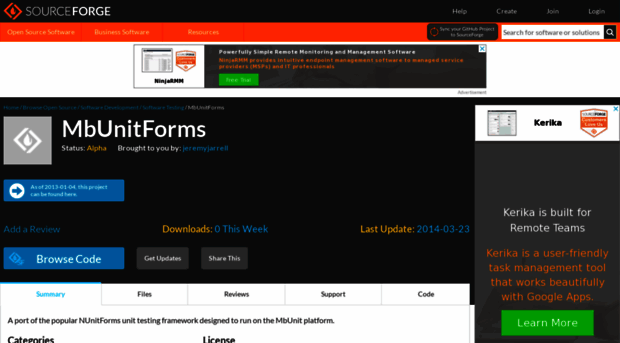 mbunitforms.sourceforge.net