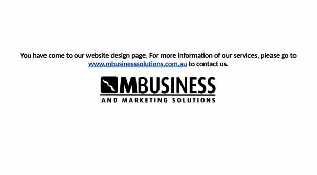 mbusinesssolutionswebsites.com.au