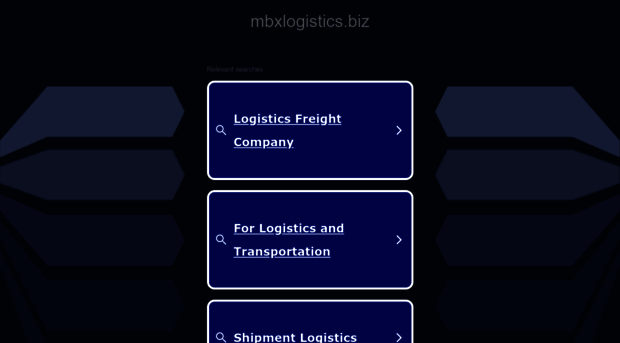 mbxlogistics.biz