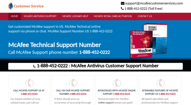 mcafeecustomerservices.com