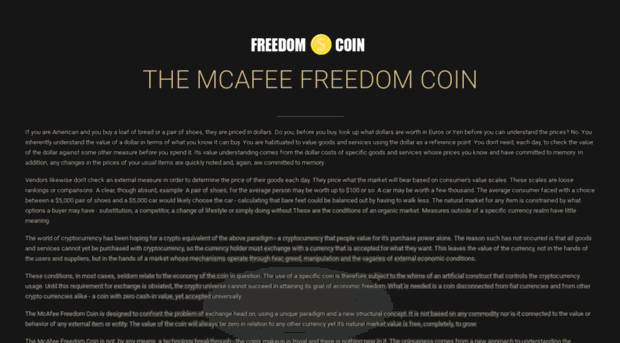 mcafeefreedomcoin.com