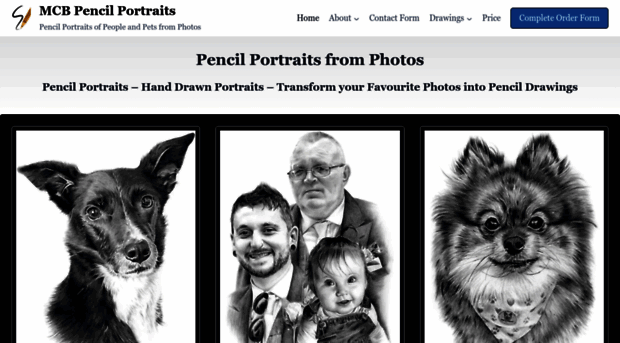 Hand Drawn Pencil Portraits from Photos