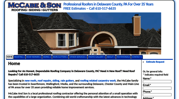 mccabeandsonroofing.com