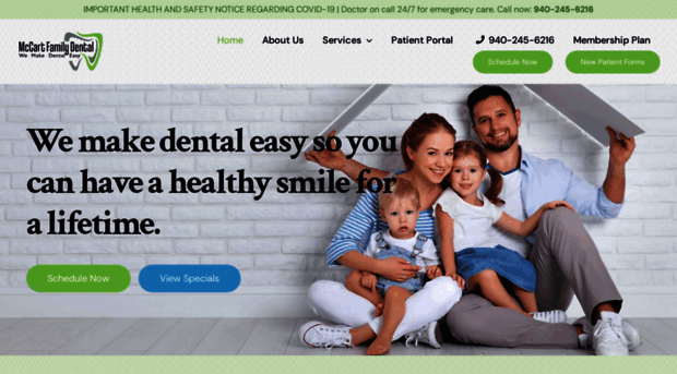 mccartfamilydental.com