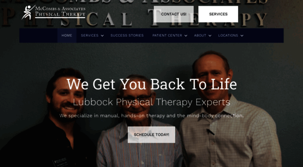 mccombsphysicaltherapy.com