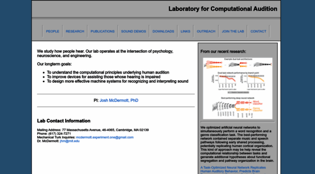 mcdermottlab.mit.edu