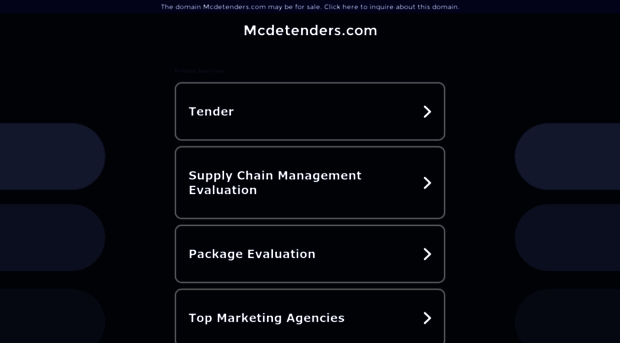 mcdetenders.com