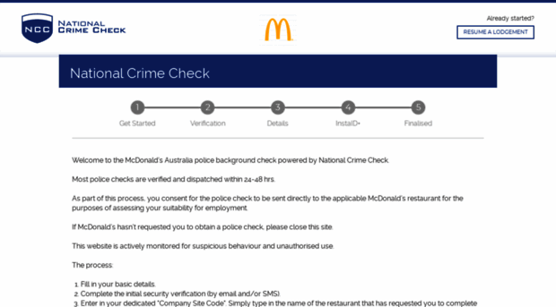 mcdonalds.nationalcrimecheck.com.au