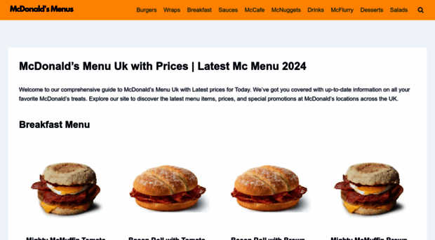 mcdonaldsmenus.co.uk