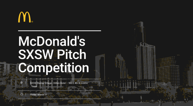 mcdonaldssxswpitchcompetition.splashthat.com