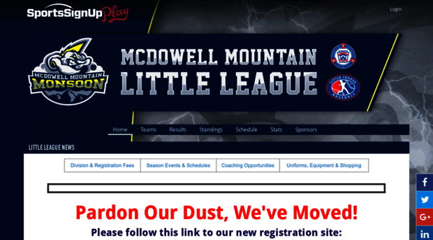 mcdowellmountainlittleleague.sportssignup.com