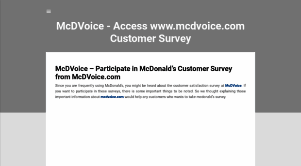 mcdvoice.biz