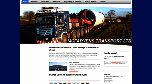 mcfadyens-transport.com