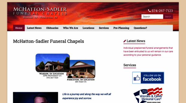 mchattonsadlerfuneralchapels.com