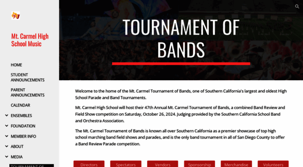 mchsbandtournament.com