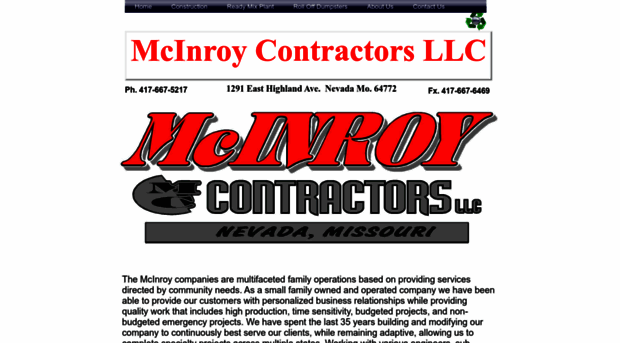 mcinroycontractorsllc.com