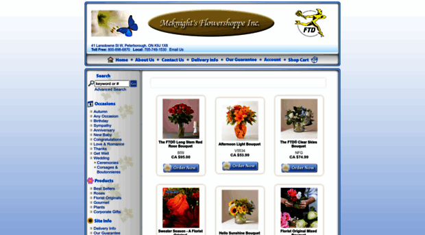 mcknightsflowershoppe.com