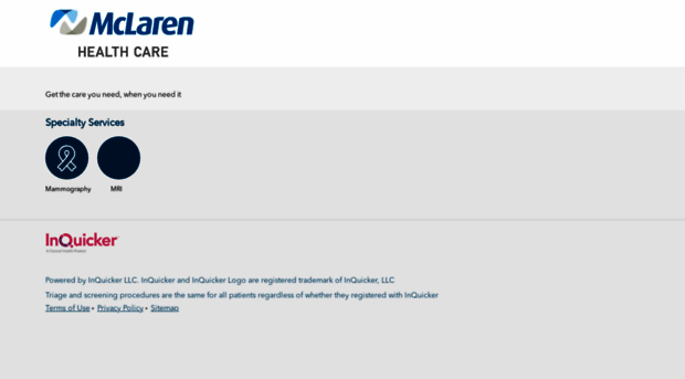 mclarenhealth.inquicker.com