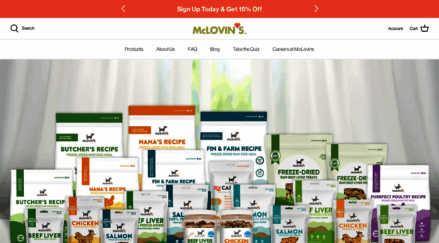 mclovinspetfood.com