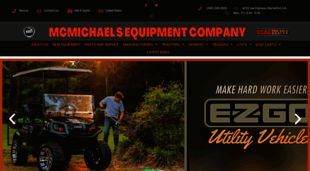 mcmichaelsequipmentcompany.com