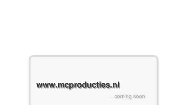 mcproducties.nl