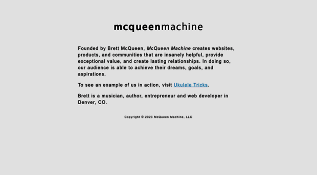 mcqueenmachine.com