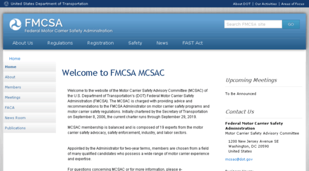 mcsac.fmcsa.dot.gov