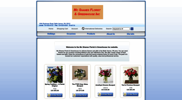 mcshanesflorist.net