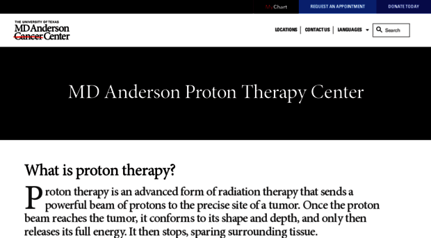 mdandersonprotontherapy.com