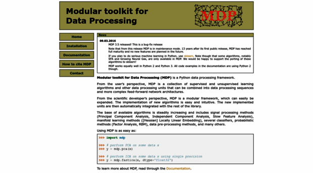 mdp-toolkit.sourceforge.net