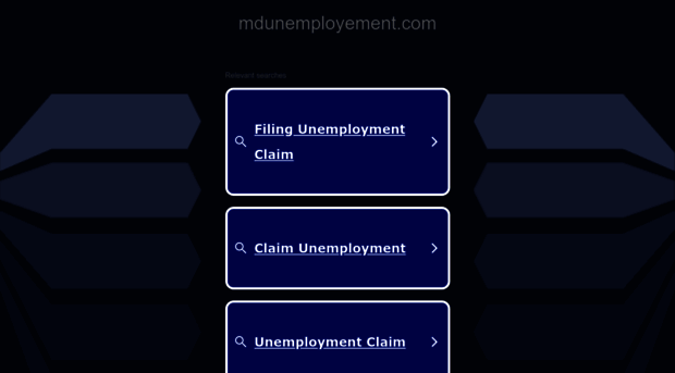 mdunemployement.com