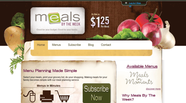 mealsbytheweek.com