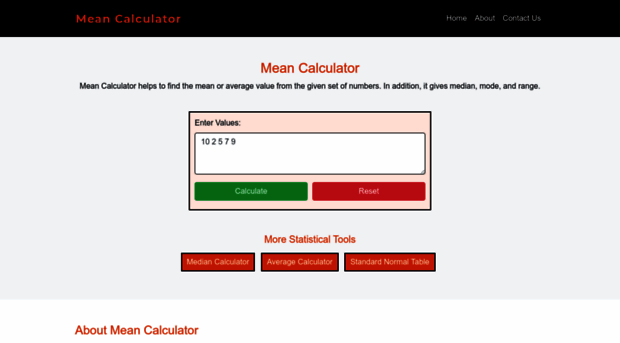 mean-calculator.net