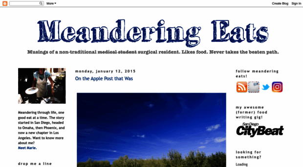 meanderingeats.com