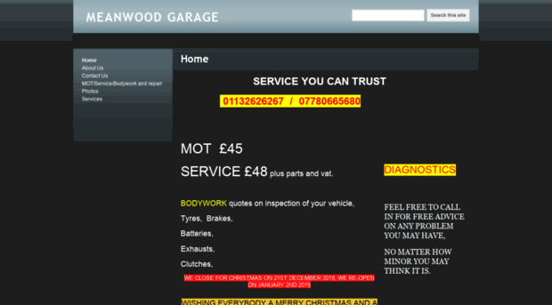 meanwoodgarage.co.uk