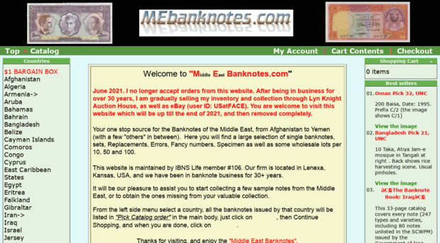 mebanknotes.com