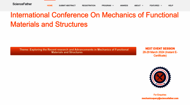 mechanics-conferences.sciencefather.com