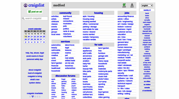 Medford Or Craigslist Jobs